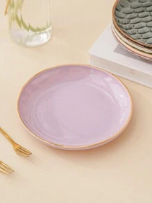 2pcs Novelty & Luxurious Gold Embossed Round Multifunctional Tray - Grey - View 9