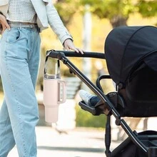 水瓶手柄 - 水瓶吊帶、載體、帶帶子的支架 - 柔軟耐用的矽膠 - 適合大多數 8-40 盎司的水瓶 - 與水杯配件兼容 - 黑色 - 查看 2