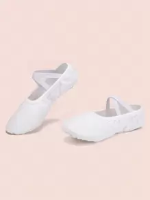 Girls Ballet Shoes White Ballet Slippers Practice Dance Shoes Toddler/Tween Kid - White - View 4