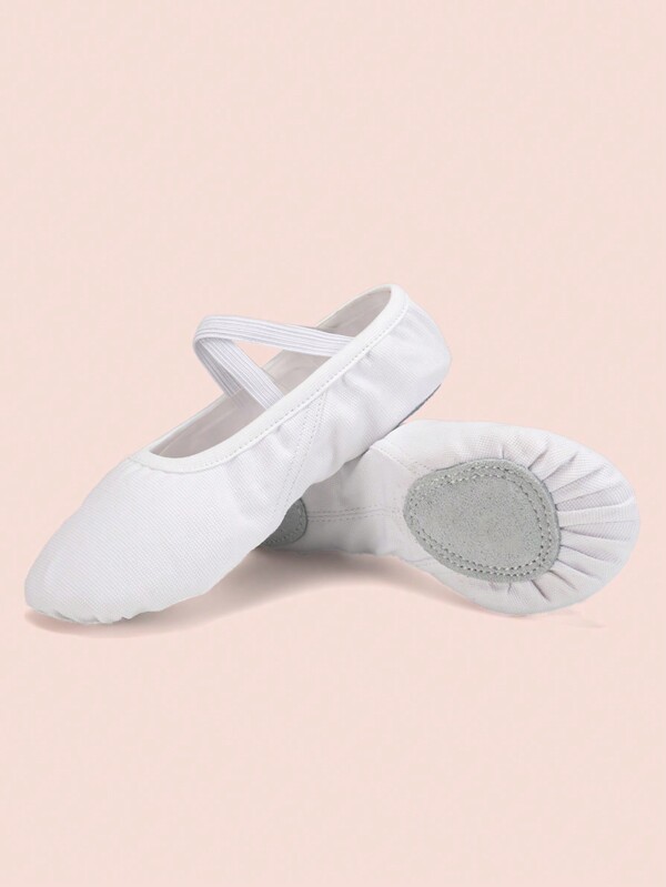 Girls Ballet Shoes White Ballet Slippers Practice Dance Shoes Toddler