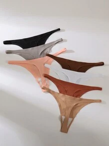 7 Pièces/set Culottes Sexy Sans Couture String Pour Femmes - Multicolore - Voir 4