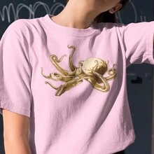 Women T-Shirts - 淺粉色 - 查看 2