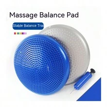 Core Balance Board Trainer, 14 Inch In Diameter, With Pump, Improve Posture, Fitness Level, Stability - Blue - View 4