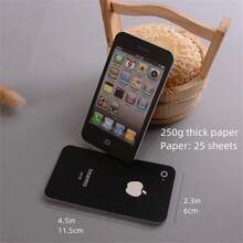 1入創意極簡口袋筆記本,用於記錄備忘和留言 - 黑與白 - 查看 2