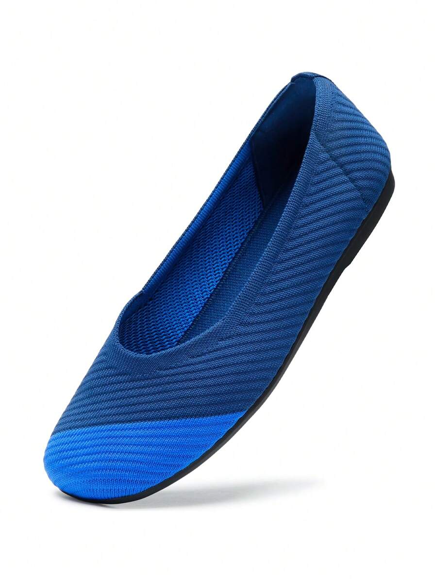 Bacia Women Flats Shoes Square Toe Ballet Flats Washable Fashion Two Toned Casual Office Shoes