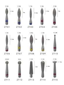 5入組鑽石指甲鑽頭,轉動電動鑽頭,修腳修甲文件,去角質工具,附件球/光頭/大圓桶/雨傘/火焰 - 灰色 - 查看 3