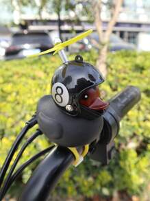 1入組機車小黃鴨竹蜻蜓破風鴨公仔單車小黃鴨電動車裝飾安全帽螺旋槳鴨公仔 - 黃色 - 查看 10