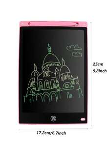 1pc 10.5-Inch Colorful Handwriting Board For Children, Magnetic Lcd Drawing Board With Bright Colors, Student Painting Board - Blue - View 2