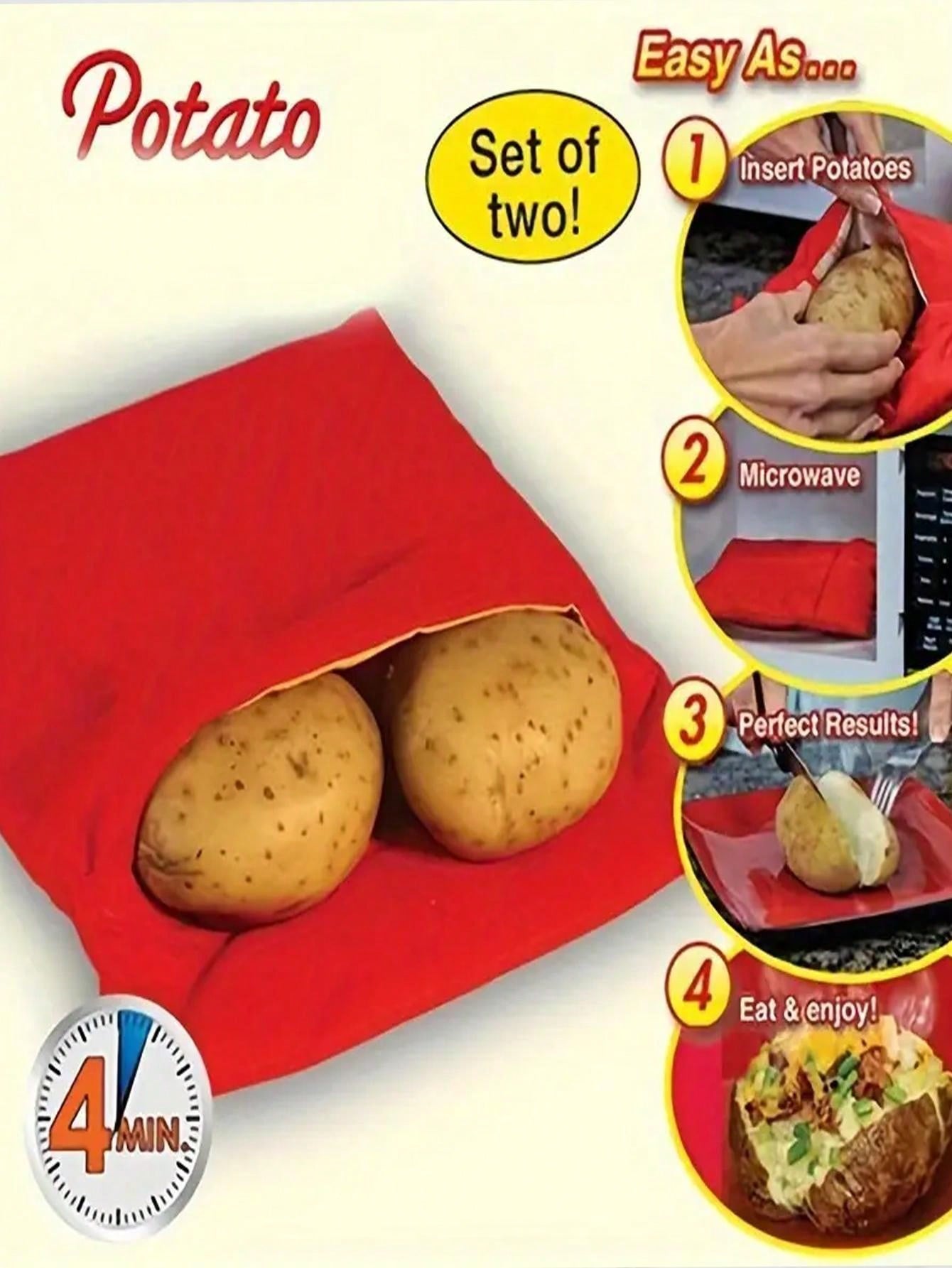1pc Potato Cooking Bag Fast And Easy Microwave Potato Cooking