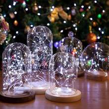 10 Sets Fairy Lights Battery Operated String Lights, 7ft 20 Led Fairy String Lights, Waterproof Copper Wire Firefly Starry Lights For Diy Wedding Party Bedroom Christmas (White)