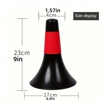 12pcs Agility Training Cones, 9 Inch Flexible Marking Cones With Carrying Bag, Plastic Sport Cones For Football, Basketball, Speed Training, 6 Colors - Multicolor - View 4