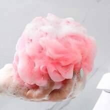 1pc Cute Bath Ball Not Dispersed Bathtub Flower Ball For Women Shower Accessories - Pink - View 8