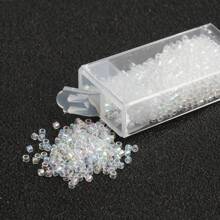 1000/3000pcs/Box 2mm Colorful Cylinder Shape Czech Glass Seed Beads Loose Spacer Beads For Jewelry Making DIY Handmade Bracelet Necklace Accessories