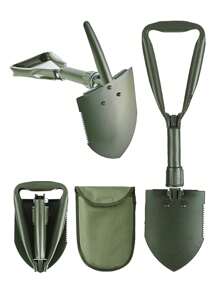 1支多功能折疊鏟,大尺寸 - 軍綠色 - 查看 2