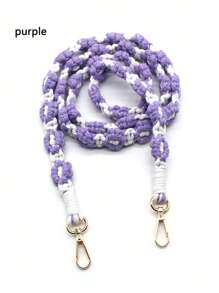 Boho 1pc New Creative Handwoven Flower Design Phone, Bag, Key Chain Lanyard - Multicolor - View 6