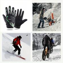 硬殼全指防滑騎乘手套適合摩托車、戶外運動和健身活動