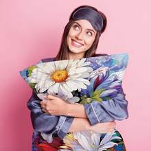 1pc 17.7*17.7inch /45*45cm Polyester Digital Printed Flower Pattern, Throw Pillow Case With Hidden Zipper For Living Room/Bedroom/Home Decor, Pillow Core Not Included - Multicolor - View 4