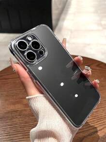 全覆盖亚克力透明手机壳，适用于 16/16ProMax/16Pro/16Plus/13Pro/15ProMax/11/15/15Pro/12/13/14ProMax/XS/XR/11Pro/11ProMax/12Pro/12ProMax/13ProMax/7Plus/14Pro/14ProMax/14Plus/7Plus/8Plus/8/SE2，防黄变硬壳防水防震防摔防刮 - 無色 - 查看 5