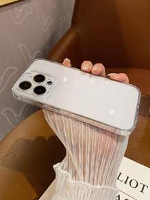 全覆盖亚克力透明手机壳，适用于 16/16ProMax/16Pro/16Plus/13Pro/15ProMax/11/15/15Pro/12/13/14ProMax/XS/XR/11Pro/11ProMax/12Pro/12ProMax/13ProMax/7Plus/14Pro/14ProMax/14Plus/7Plus/8Plus/8/SE2，防黄变硬壳防水防震防摔防刮 - 無色 - 查看 6