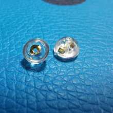 6對金色和銀色橡膠耳塞,背夾和勾子,用於diy耳環製作配件 - 金矽膠耳堵 - 查看 2