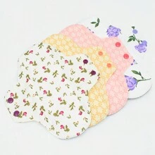 2pcs Graphene Washable Sanitary Pads Reusable Menstrual Pads Incontinence Pads Girls Sanitary Pads Random Color - Multicolor - View 8