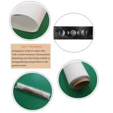 1片月相黑白海報美學牆飾,油畫帆布藝術,房間裝飾,家居裝飾,假日裝飾,節慶裝飾,場景裝飾,臥室裝飾,客廳裝飾,入口裝飾,背景牆裝飾（不含相框） - 彩色 - 查看 6