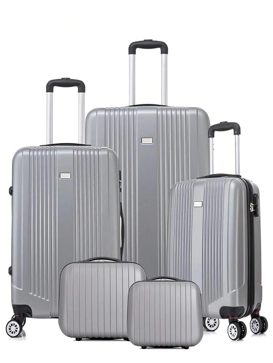 随身行李学校巡航宿舍必备品宿舍必备品大学校园必备行李箱旅行箱手提箱手提箱耐用 - 銀色 - 查看 1