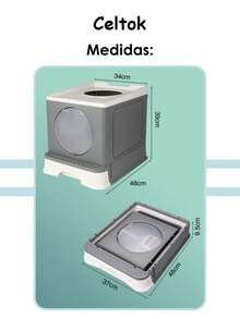 CT0143 1 Pieza De Arenero Para Mascota - Azul - Ver 2