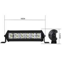 2 件装 LED 灯条 36W 12V-24V 越野卡车 12LED 组合 4000LM 超亮越野驾驶雾灯/工作灯适用于船舶 ATV UTV 卡车 SUV 拖拉机汽车聚光灯辅助高亮度灯 - 黑色 - 查看 2