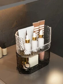 1個透明鏡面櫥櫃,用於化妝品和口紅的組織,可疊放的浴室,桌面,梳妝台等收納架 - 透明 - 查看 2