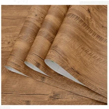 1 Roll Wood Grain Wallpaper Self-Adhesive Film For Countertop, Renovation Stickers Peel Wall Panels, Wall Paper, Wallpapers, Spring Decoration Items Refresh Your Home, Festival Decoration Stickers Gifts Birthday Graduation