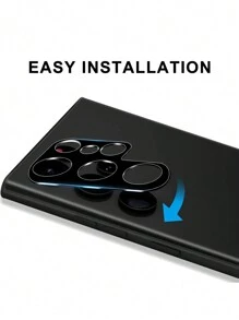 3 Stücke ultraduenne stoßfeste, kratzfeste und wasserdichte Telefonlinsen Schutzfolien kompatibel mit /Pixel/Honor/Redmi/Nothing Handy - Schwarz - Übersicht 3