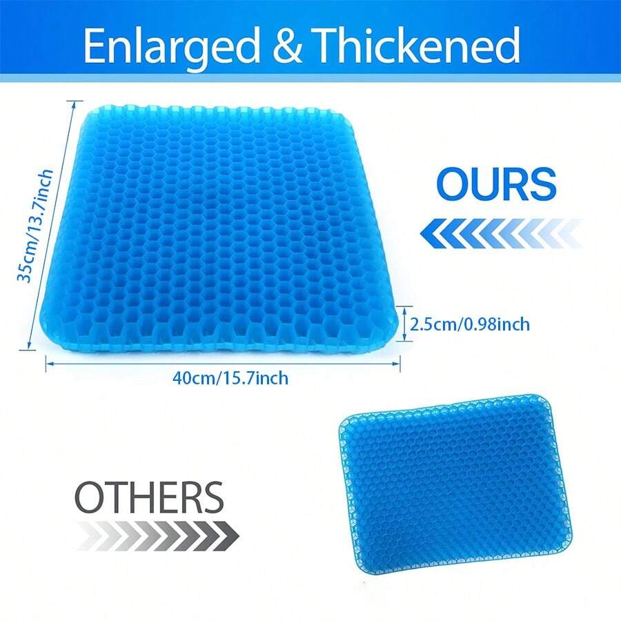 1pc Gel Seat Cushion, Soft, Comfortable And Breathable For Long Time