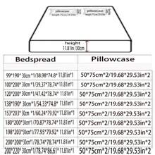 Bộ chăn ga gối đệm in hoa 3 món: 1 ga trải giường và 2 vỏ gối [Không có ga trải giường] - quả mâm xôi nhỏ - Xem 2