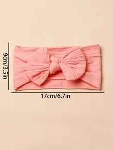 5入組彈力尼龍嬰兒頭箍配飾 - 彩色 - 查看 5