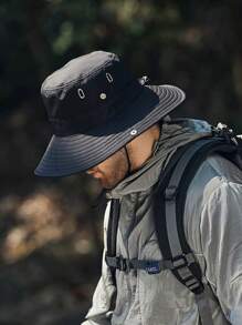 1 件男士防晒渔夫帽，适合徒步旅行和钓鱼等户外活动休闲