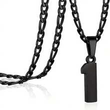 1 Miếng Mạ vàng Số Dây chuyền , Thép không gỉ Chuỗi , 60cm + 5cm , Cá nhân hóa Đồ treo Vật rủ xuống Đối với Quạt , Nam , NỮ , Con trai , Cô gái , Giáng sinh Qủa tặng ( ) - 1 dây chuyền mạ vàng 18k - Xem 35