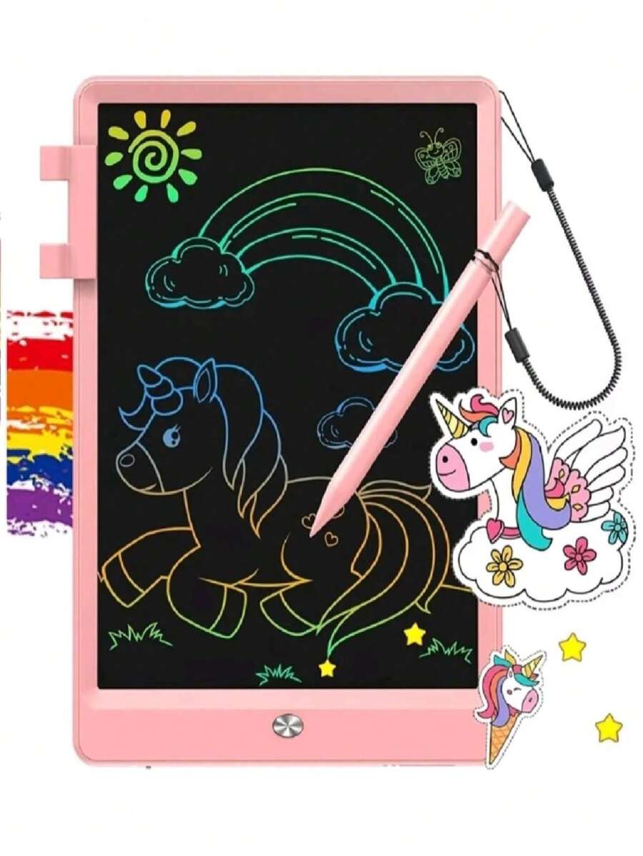 10 Inch Lcd Magic Blackboard Toy For Drawing Pink MEGAN SHOP - Pink - View 1