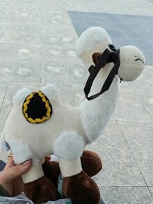 創意雙峰駝毛絨玩具 - 白色 - 查看 6