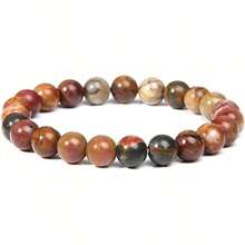 1 stuk 8 mm Prachtig Veel kleurig Steen Helende kristal Stretch Kraal Armbanden Voor mannen en vrouwen Casual Juwelen Feest