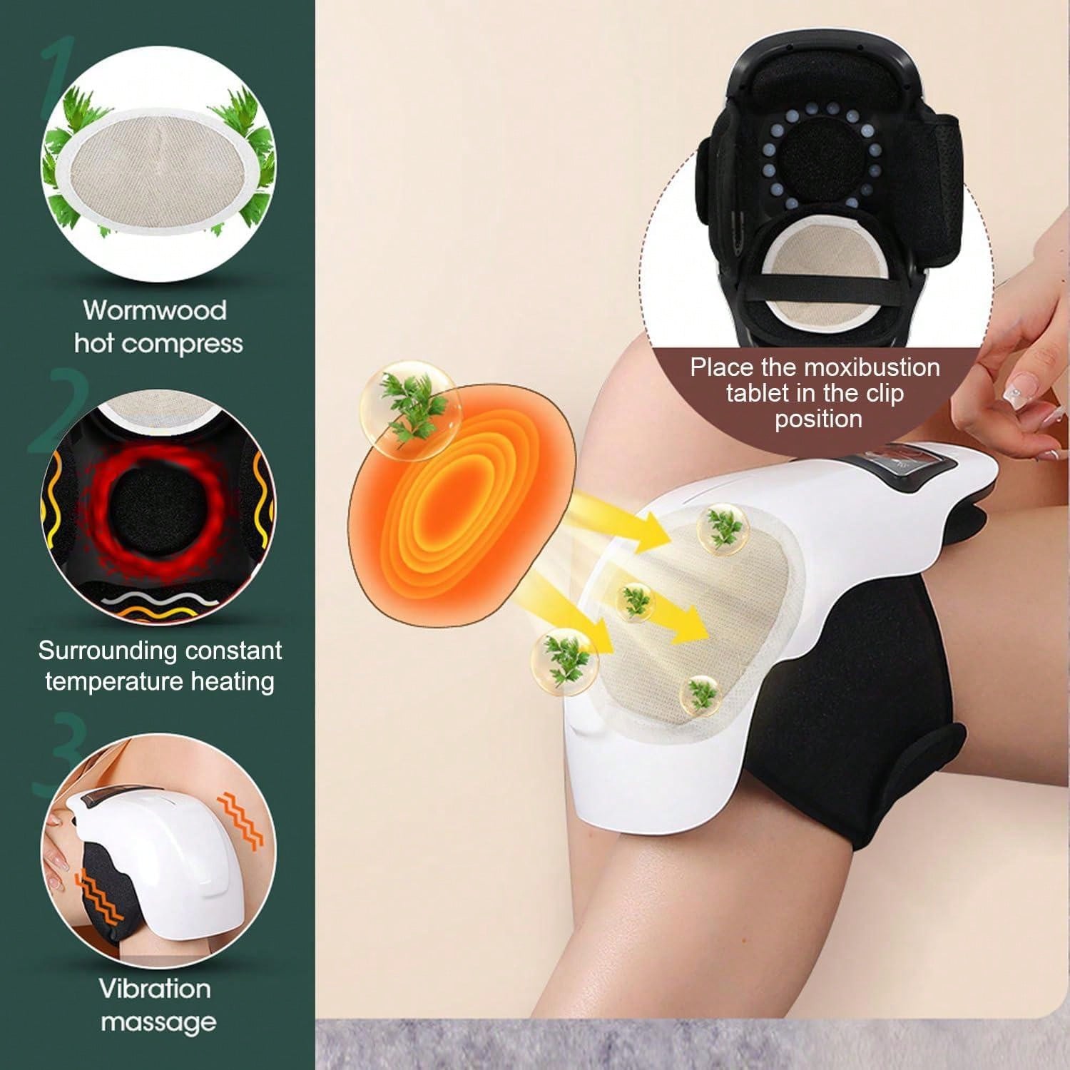 Portable Knee Massager With Heat Infrared Heat And Vibration Knee For