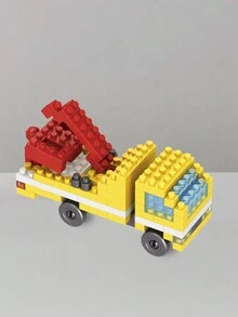 1入組生日蛋糕造型微粒積木,創意有趣的迷你食物拼圖,適用於節日裝飾,也是適合兒童教育玩具和生日禮物 - 彩色 - 查看 3