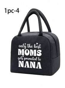 Large Capacity Black Lunch Box Bag,Outdoor Essential: Black Insulated Lunch Bag With Shoulder Strap For Work And Picnic,Two-Piece Set School Organizer Bags Teacher Storage Bags Classroom Bags Classroom Organizer Bags - Black - View 8