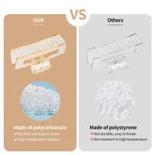 8入組塑料霧面抓夾,2種風格4種顏色,堅固持握頭髮夾子,適用於女性及女孩直髮,卷髮,波浪髮 - 彩色 - 查看 5