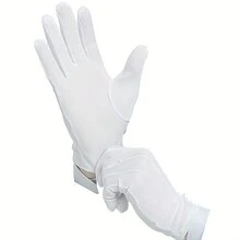 1pair Non-Slip Driver Driving Etiquette Protocol Thin Breathable Gloves , Ideal Choice For Gifts Casual - White - View 2