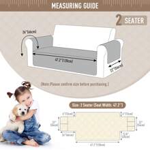 1/2/3 Seat Waterproof Sofa Covers With Non Slip Backing, Cushion Covers Couch Covers With Side Pocket Washable Chair Covers Furniture Protector For Cats Couch, Dog Bed Chocolate Brown - 巧克力棕 - 查看 9