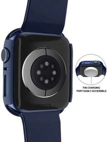 6pcs/Set Fashion Anti-Fall Ultra-Thin Tempered Glass Protective Case, Compatible With Apple Watch 38/40/41/42/44/45/46/49mm, Compatible With Apple Watch Series Ultra/SE/10/9/8/7/6/5/4/3/2/1, Smartwatch Accessories - Multicolor - View 3