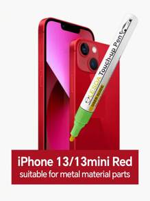Touch Up Paint Compatible With IPhone(13/13mini Red), Iphones Touch Up Paint Pen, Two-In-One Scratch Remover For Deep Scratches, Special-Purpose Repair Paint Pen Universal Color Optional Compatible With IPhone (1 Pack) - Red - View 9
