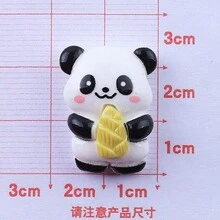 10入組/包新混合熊貓廚師系列diy貼紙,適用於手機殼、髮夾、頭帶等 - 竹子小熊貓 - 查看 8