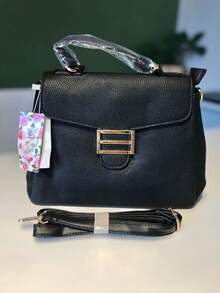 Women's Fashion Crossbody Bag - 黑色 - 查看 2